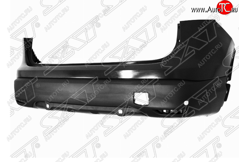 12 899 р. Задний бампер SAT (с отв. под сонары)  Nissan Qashqai  2 (2013-2019) J11 дорестайлинг (Неокрашенный)  с доставкой в г. Чебоксары