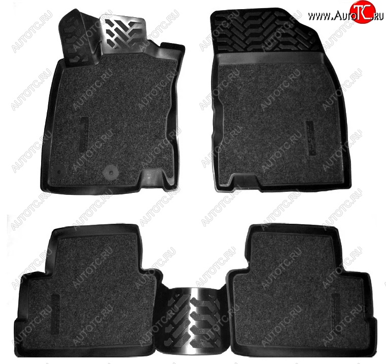 3 479 р. Коврики салона Aileron (3D, SOFT) Nissan Qashqai 2 J11 дорестайлинг (2013-2019)  с доставкой в г. Чебоксары