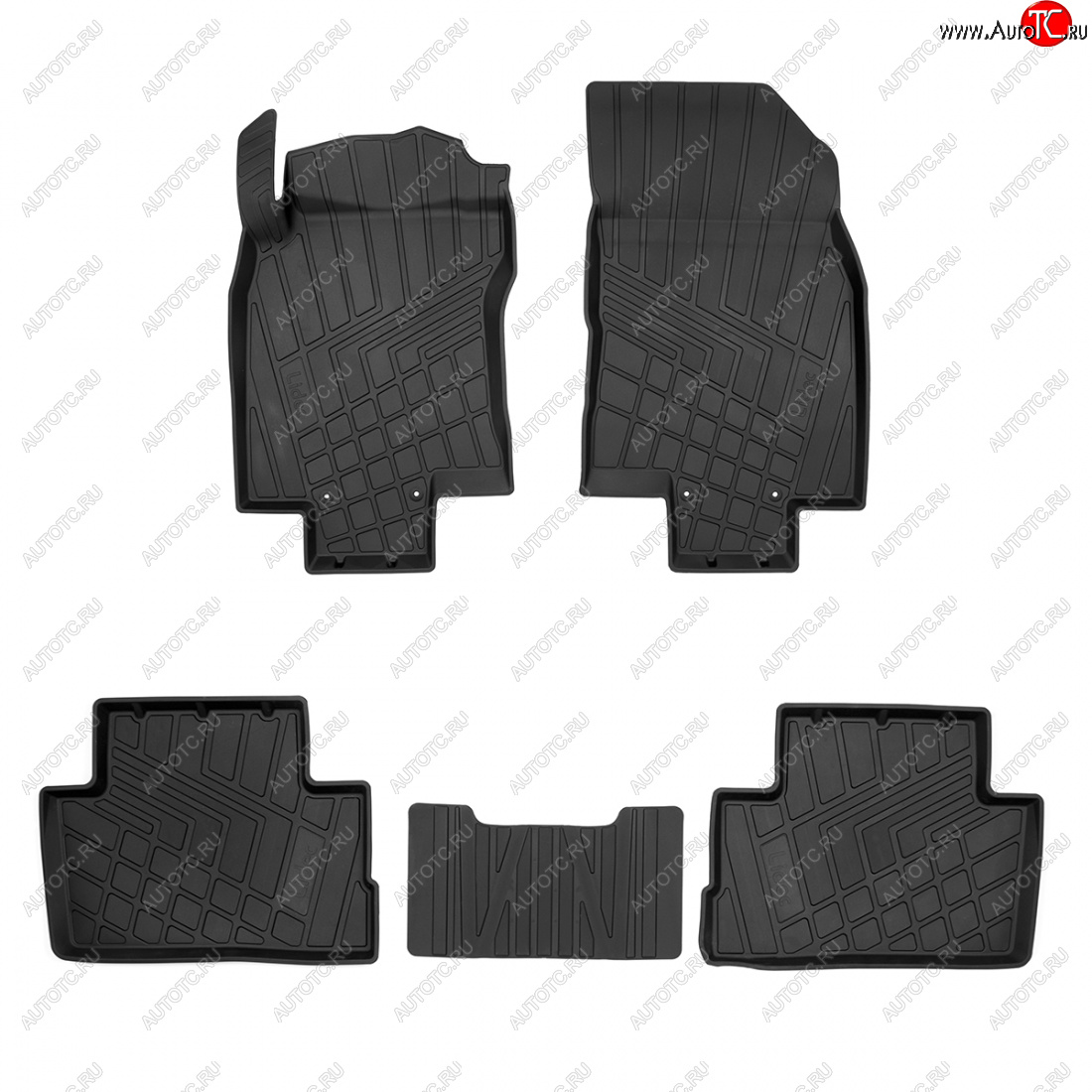 2 399 р. Коврики салона Norplast Lidec (литьевые) Nissan Qashqai 2 J11 дорестайлинг (2013-2019)  с доставкой в г. Чебоксары
