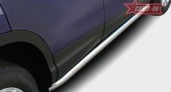 Защита порогов Souz-96 (d60) Nissan Qashqai  2 (2013-2019) J11 дорестайлинг