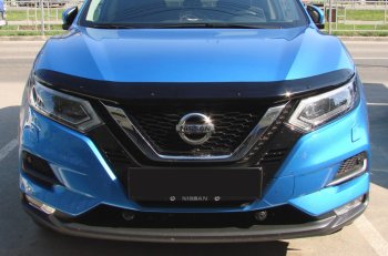 3 069 р. Дефлектор капота SIM  Nissan Qashqai  2 (2017-2022) J11 рестайлинг  с доставкой в г. Чебоксары. Увеличить фотографию 2
