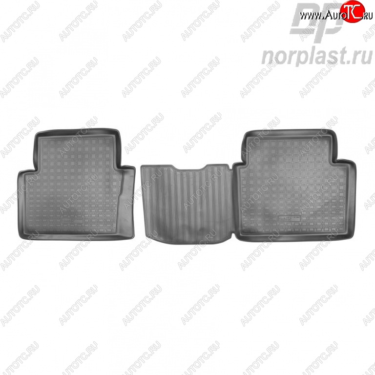 1 199 р. Комплект ковриков в салон Norplast (задние) Nissan Qashqai +2 1 J10 дорестайлинг (2008-2010)  с доставкой в г. Чебоксары