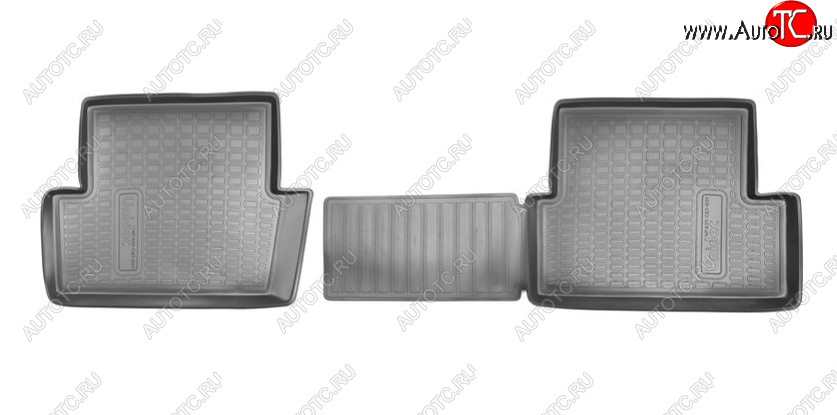 929 р. Комплект ковриков в салон Norplast Unidec (задние) Nissan Qashqai 1 J10 рестайлинг (2010-2013) (Цвет: черный)  с доставкой в г. Чебоксары