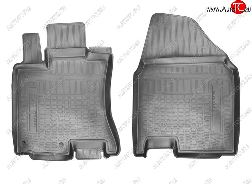 1 399 р. Комплект ковриков в салон Norplast Unidec (передние) Nissan Qashqai 1 J10 рестайлинг (2010-2013) (Цвет: черный)  с доставкой в г. Чебоксары
