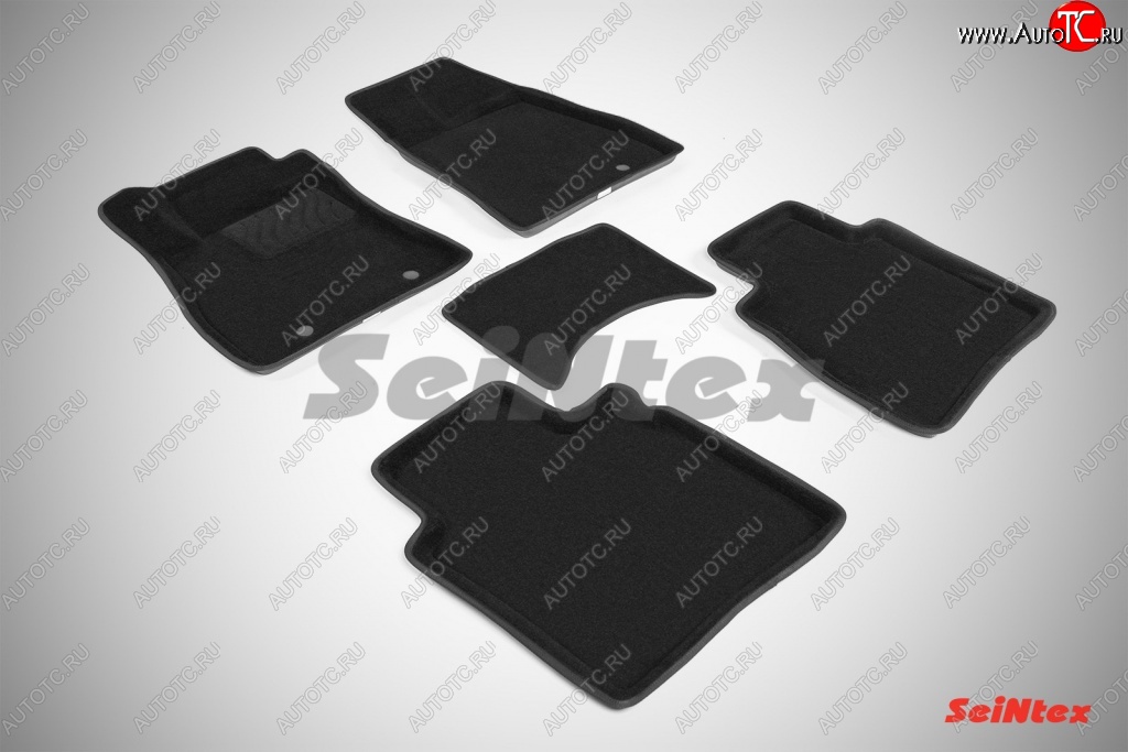 5 699 р. Износостойкие коврики в салон 3D NISSAN SENTRATIIDA черные (компл) Nissan Sentra 7 B17 (2014-2017)  с доставкой в г. Чебоксары