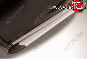 13 349 р. Алюминиевые порожки для ног Slitkoff ❞Optima Silver❝ Nissan Terrano D10 рестайлинг (2016-2022)  с доставкой в г. Чебоксары
