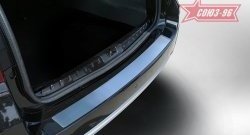 Накладка на задний бампер Souz-96 Nissan Terrano  D10 (2013-2022) дорестайлинг, рестайлинг