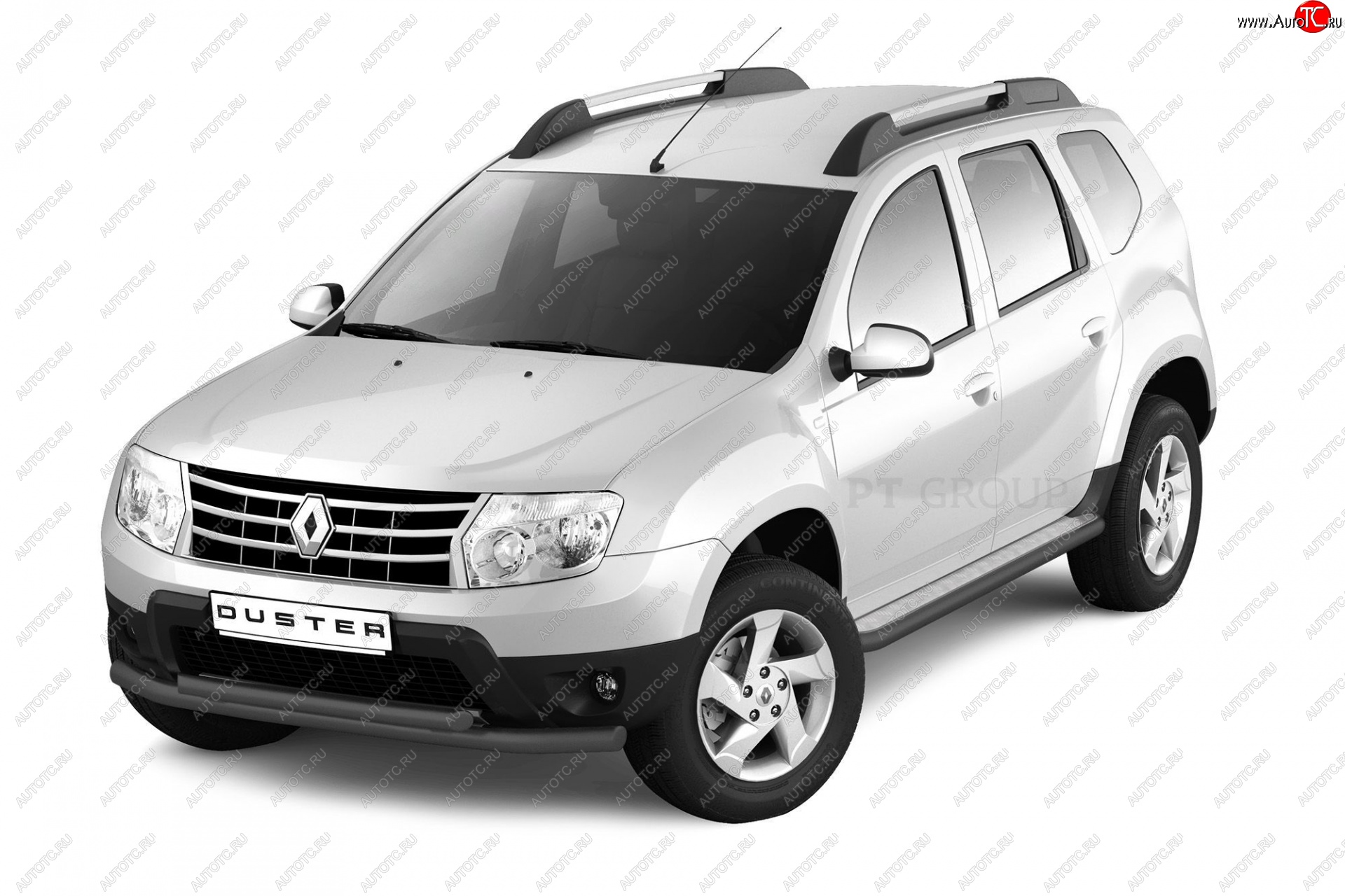 14 699 р. Порожки для ног из трубы Ø51 с алюминиевой площадкой Petroil Tuning Эстонец Nissan Terrano D10 рестайлинг (2016-2022) (Черный (Шагрень))  с доставкой в г. Чебоксары