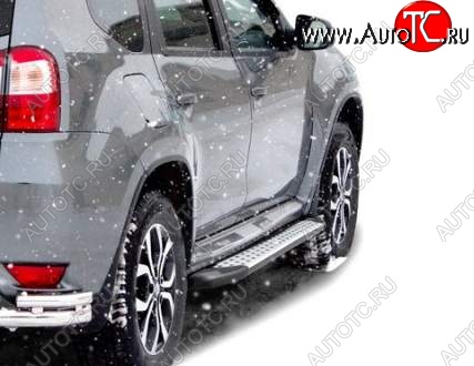 22 499 р. Порожки для ног Бумер (алюминий) Nissan Terrano D10 рестайлинг (2016-2022)  с доставкой в г. Чебоксары