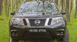 2 589 р. Защитная сетка решетки переднего бампера РА Nissan Terrano D10 рестайлинг (2016-2022)  с доставкой в г. Чебоксары. Увеличить фотографию 3