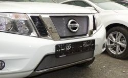 1 539 р. Нижняя сетка на бампер Russtal (хром) Nissan Terrano D10 рестайлинг (2016-2022)  с доставкой в г. Чебоксары. Увеличить фотографию 3