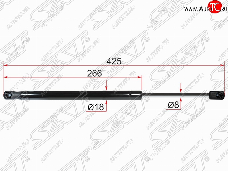 579 р. Газовый упор крышки багажника SAT  Nissan Terrano  D10 (2013-2022), Renault Duster  HS (2010-2015)  с доставкой в г. Чебоксары