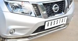 13 249 р. Одинарная защита переднего бампера диаметром 63 мм SLITKOFF  Nissan Terrano  D10 (2013-2022) дорестайлинг, рестайлинг  с доставкой в г. Чебоксары. Увеличить фотографию 2