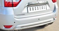 12 999 р. Одинарная защита заднего бампера из трубы диаметром 42 мм SLITKOFF  Nissan Terrano  D10 (2013-2022) дорестайлинг, рестайлинг  с доставкой в г. Чебоксары. Увеличить фотографию 2
