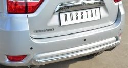 14 399 р. Одинарная защита заднего бампера из трубы диаметром 63 мм SLITKOFF  Nissan Terrano  D10 (2013-2022) дорестайлинг, рестайлинг  с доставкой в г. Чебоксары. Увеличить фотографию 2