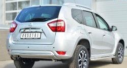 14 399 р. Одинарная защита заднего бампера из трубы диаметром 63 мм SLITKOFF  Nissan Terrano  D10 (2013-2022) дорестайлинг, рестайлинг  с доставкой в г. Чебоксары. Увеличить фотографию 4