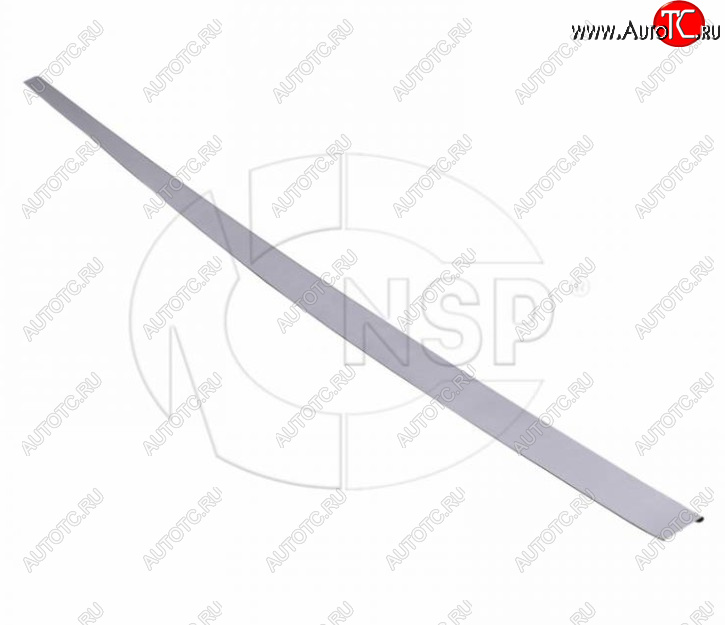 3 369 р. Накладка правого порога NSP Nissan Terrano D10 дорестайлинг (2013-2016) (цвет: серебро)  с доставкой в г. Чебоксары