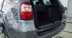 739 р. Пластиковый порожек в багажник автомобиля RA Nissan Terrano D10 рестайлинг (2016-2022)  с доставкой в г. Чебоксары. Увеличить фотографию 2