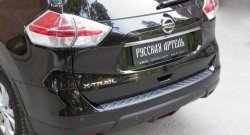 2 119 р. Защитная накладка на задний бампер RA Nissan X-trail 3 T32 рестайлинг (2017-2022)  с доставкой в г. Чебоксары. Увеличить фотографию 4