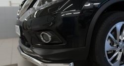 14 499 р. Одинарная защита переднего бампера диаметром 63 мм SLITKOFF  Nissan X-trail  3 T32 (2013-2018) дорестайлинг  с доставкой в г. Чебоксары. Увеличить фотографию 3