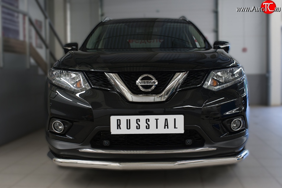 14 499 р. Одинарная защита переднего бампера диаметром 63 мм SLITKOFF  Nissan X-trail  3 T32 (2013-2018) дорестайлинг  с доставкой в г. Чебоксары