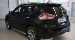13 999 р. Защита заднего бампера (Ø63 мм уголки, нержавейка) SLITKOFF Nissan X-trail 3 T32 рестайлинг (2017-2022)  с доставкой в г. Чебоксары. Увеличить фотографию 4