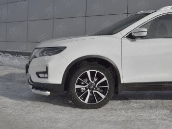 17 949 р. Защита переднего бампера (Ø63 и 42 мм)  Nissan X-trail  3 T32 (2013-2018) дорестайлинг  с доставкой в г. Чебоксары. Увеличить фотографию 3