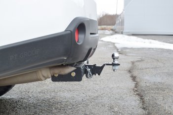 15 949 р. Фаркоп Petroil Tuning (съемный квадрат) Nissan X-trail 2 T31 дорестайлинг (2007-2011)  с доставкой в г. Чебоксары. Увеличить фотографию 3