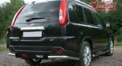 Задняя защита бампера уголки d60 Souz-96 Nissan X-trail  2 T31 (2010-2015) рестайлинг