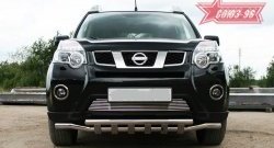 Декоративный элемент воздухозаборника Souz-96 (d10) Nissan X-trail  2 T31 (2010-2015) рестайлинг