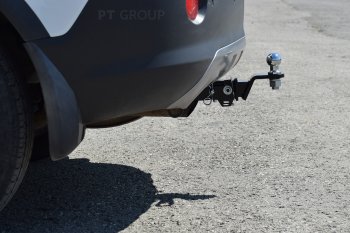 10 499 р. Фаркоп PT GROUP /съемный квадрат/ OPEL Antara 2006-2017 Opel Antara (2006-2010)  с доставкой в г. Чебоксары. Увеличить фотографию 3