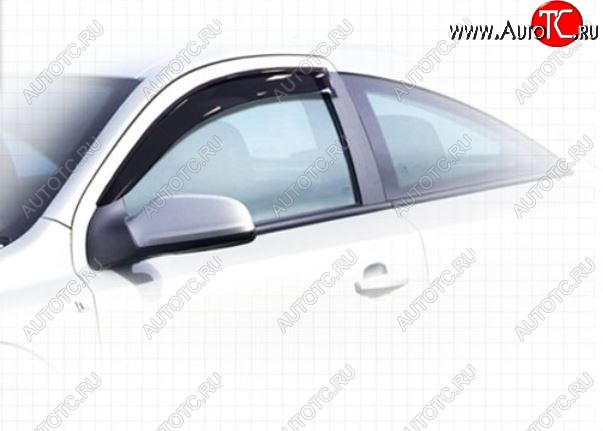 1 999 р. Дефлектора окон CA-Plastic Opel Astra H GTC хэтчбек 3 дв. рестайлинг (2006-2011) (Classic полупрозрачный, Без хром.молдинга)  с доставкой в г. Чебоксары