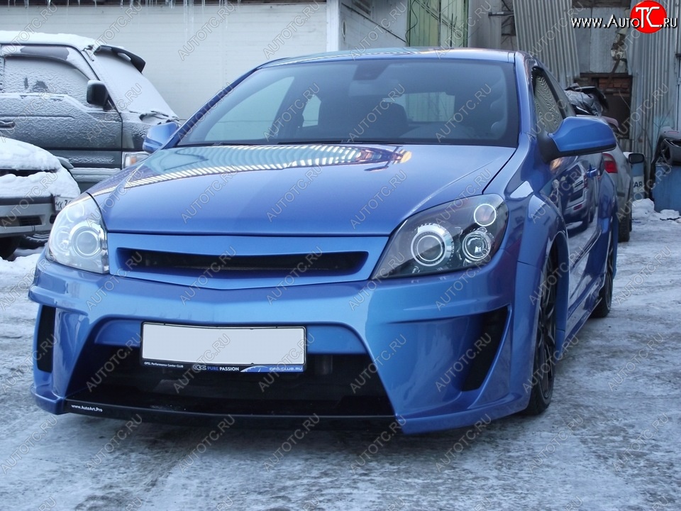 4 849 р. Решетка радиатора IBHERDESIGN Opel Astra H GTC хэтчбек 3 дв. рестайлинг (2006-2011) (Неокрашенная)  с доставкой в г. Чебоксары