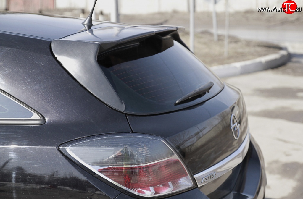1 359 р. Накладка на задний спойлер RA  Opel Astra  H GTC (2004-2011) хэтчбек 3 дв. дорестайлинг, хэтчбек 3 дв. рестайлинг (Неокрашенный)  с доставкой в г. Чебоксары