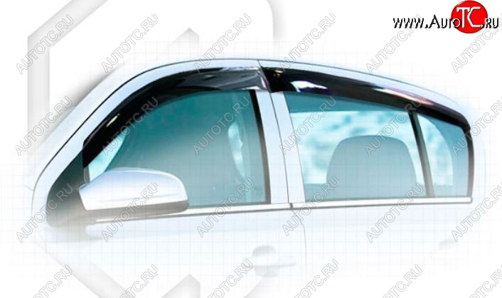 2 199 р. Дефлектора окон CA-Plastiс Opel Astra H хэтчбек 5дв рестайлинг (2007-2015) (Classic полупрозрачный)  с доставкой в г. Чебоксары