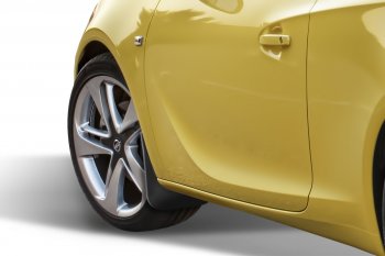 1 149 р. Передние брызговики NovLine 2 шт  Opel Astra  J GTC (2011-2018)  с доставкой в г. Чебоксары. Увеличить фотографию 2