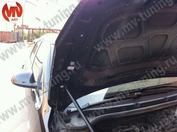 2 969 р. Упор капота MV-Tuning (одинарный) Opel Astra J хэтчбек 5 дв.  рестайлинг (2012-2017)  с доставкой в г. Чебоксары. Увеличить фотографию 2