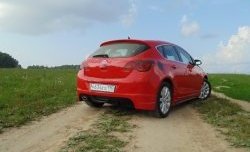 3 899 р. Накладка Sport на задний бампер Opel Astra J хэтчбек 5 дв.  рестайлинг (2012-2017) (Неокрашенная)  с доставкой в г. Чебоксары. Увеличить фотографию 2