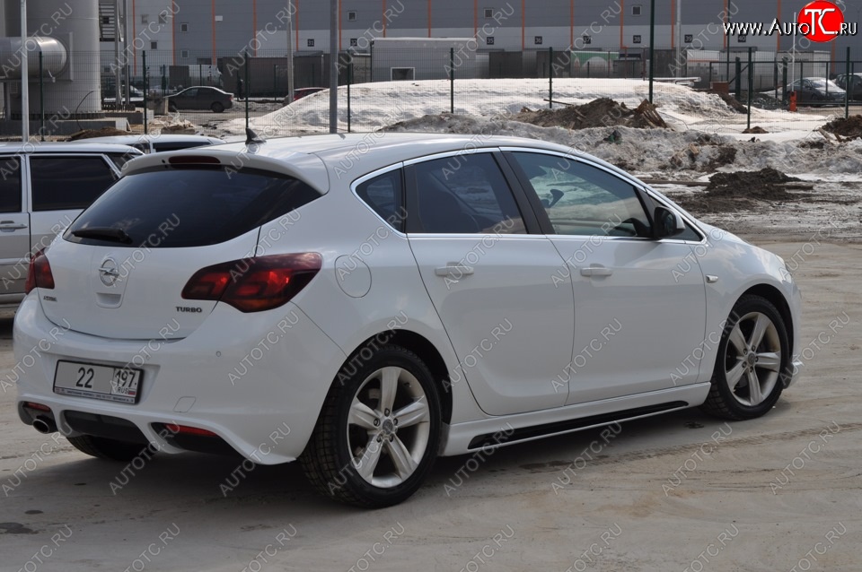 5 499 р. Пороги накладки RIEGER Opel Astra J хэтчбек 5 дв. дорестайлинг (2009-2012) (Неокрашенные)  с доставкой в г. Чебоксары
