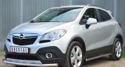 15 549 р. Одинарная защита переднего бампера диаметром 63 мм SLITKOFF  Opel Mokka (2012-2016)  дорестайлинг  с доставкой в г. Чебоксары. Увеличить фотографию 4