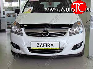 4 599 р. Дефлектор капота SIM Opel Zafira В рестайлинг (2007-2015)  с доставкой в г. Чебоксары