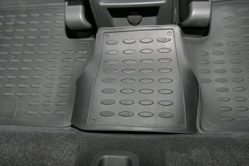 2 299 р. Комплект ковриков салона Element (полиуретан) Opel Zafira В дорестайлинг (2005-2008) (Черные)  с доставкой в г. Чебоксары. Увеличить фотографию 3