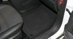 5 499 р. Комплект ковриков в салон (текстиль, чёрные) Element Opel Zafira В дорестайлинг (2005-2008) (Чёрные)  с доставкой в г. Чебоксары. Увеличить фотографию 4