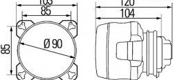 2 359 р. Модуль дальнего света Hella 1K0 008 191-007 Ford Focus 3 седан рестайлинг (2014-2019) (Без пыльника)  с доставкой в г. Чебоксары. Увеличить фотографию 2