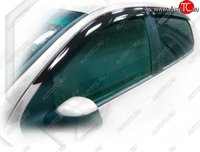 1 999 р. Дефлектора окон CA-Plastic Peugeot 206 хэтчбэк 5 дв. 2AC рестайлинг (2003-2009) (Classic полупрозрачный)  с доставкой в г. Чебоксары