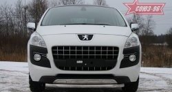14 309 р. Одинарная защита переднего бампера диаметром трубы 60 мм Souz-96  Peugeot 3008 (2009-2013) дорестайлинг  с доставкой в г. Чебоксары. Увеличить фотографию 2