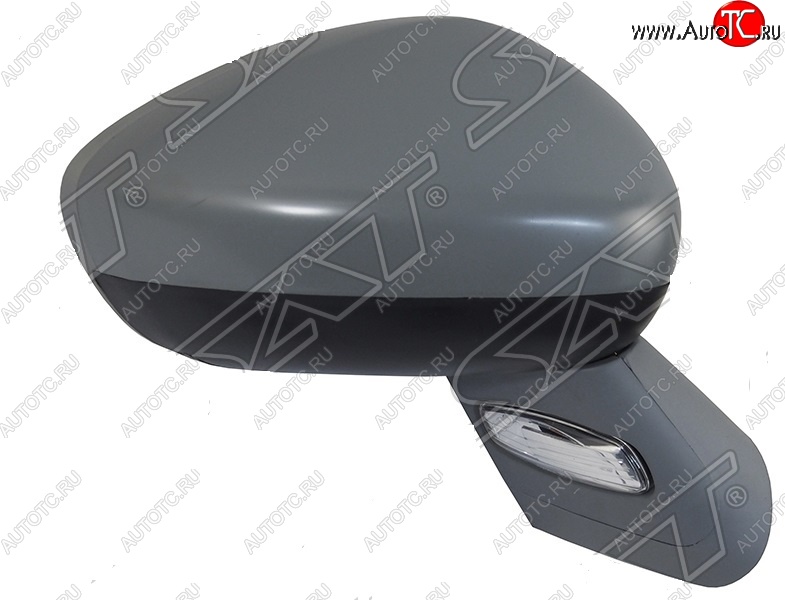 2 999 р. Боковое правое зеркало заднего вида SAT (поворот, 6 контактов)  Peugeot 408 (2010-2022)  дорестайлинг, рестайлинг (Неокрашенное)  с доставкой в г. Чебоксары
