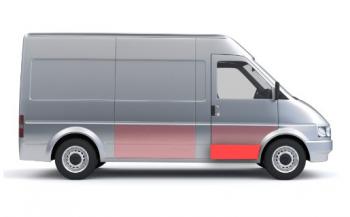 1 189 р. Панель правой двери нижняя (ремонтная) Wisentbull Fiat Ducato 244 (2002-2012)  с доставкой в г. Чебоксары. Увеличить фотографию 2