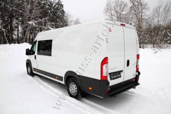 4 599 р. Металлическая защита заднего бампера RA  Peugeot Boxer  250 (2006-2014)  с доставкой в г. Чебоксары. Увеличить фотографию 4