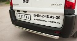 15 999 р. Одинарная защита заднего бампера диаметром 63 мм SLITKOFF Peugeot Expert G9 минивэн рестайлинг (2012-2017)  с доставкой в г. Чебоксары. Увеличить фотографию 2
